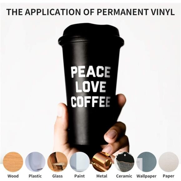 Prime Vinyl White Permanent Vinyl Roll - 12" x 55 Ft-White Self Adhesive Vinyl - Picture 2 of 7